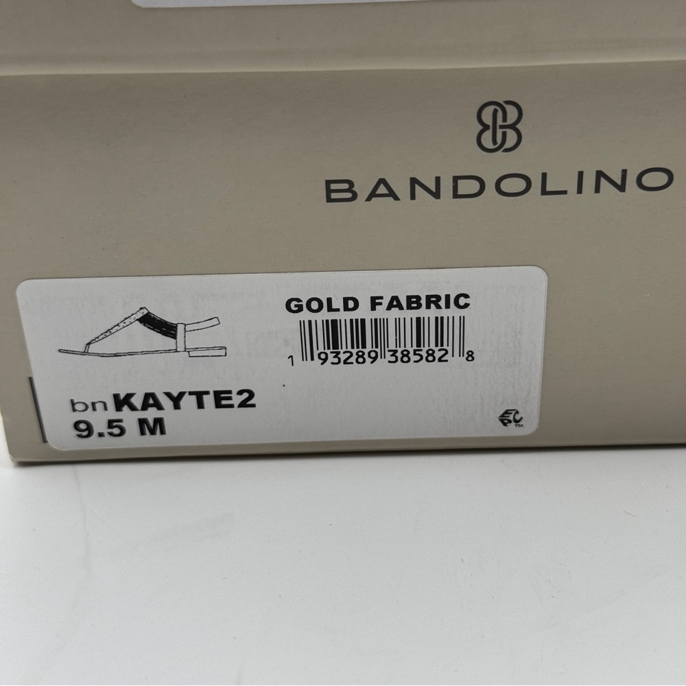 Bandolino Kayte2 Gold Rhinestone Sandals Size 9.5M - Picture 8 of 8